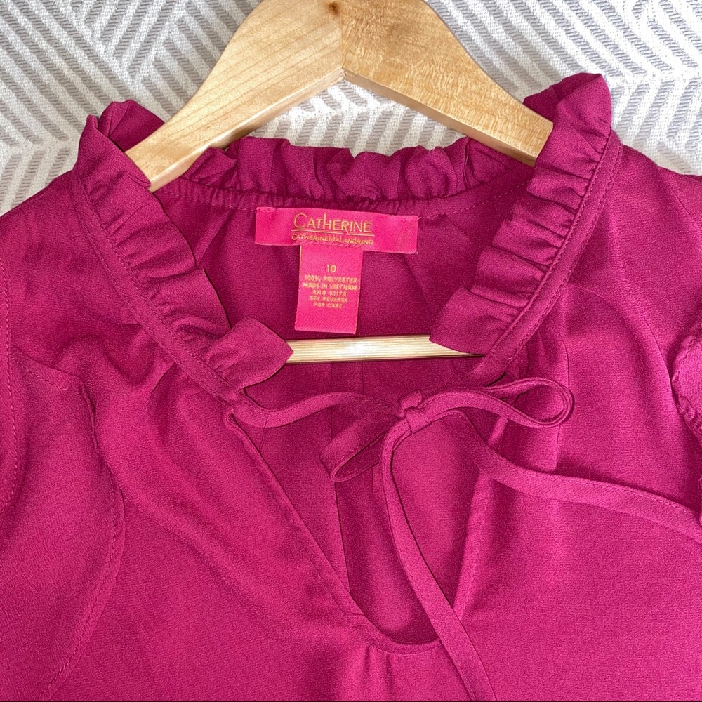 Cold Shoulder Ruffle Blouse - Picture 3 of 7